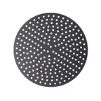 image of American Metalcraft EZ18915P - Round 15" 14‑15" Perforated Pizza Pan, 18‑Gauge Aluminum, 3/8" Holes