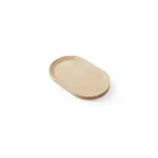 image of American Metalcraft LVP14 - Oval Maple Wood Serving Board, 14-1/4" x 8-3/4" x 3/4" H, No Handle