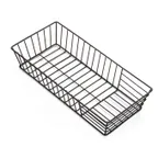image of American Metalcraft STR13 - Nestable Metal Basket, 13" L x 6" W x 2.5" H, Minimal Design