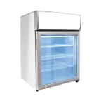 image of Excellence CTF-4HCMS 24" Countertop Glass Door Freezer, 4.2 cu ft R290, 2/5, -15° to 5°, 3 Shelves