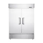 image of Excellence DSS-42C 54" 2-Solid Door Reach-In Refrigerator, 42.2 cu. ft., Bottom Mounted