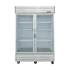 image of Excellence DSS-42CG 54" 2-Glass Door Reach-In Refrigerator, 42.2 cu. ft., Bottom Mounted