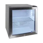 image of Excellence EMM-2HC 17" Countertop Glass Door Refrigerator in Black, 1.6 cu. ft.