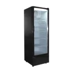 image of Excellence GDR-12HC 25" One Glass Door Merchandiser Refrigerator, Black Exterior, 12 cu. ft.
