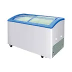 image of Excellence VB-5HC 49" Curved Lid Ice Cream Display Freezer, 12.9 cu. ft.