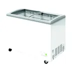 image of Excellence VBN-4 39" Curved Lid Narrow Ice Cream Display Freezer, 5.8 cu. ft.
