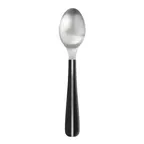 image of Steelite 6023SX007 European Teaspoon 5-1/4" 18/10 Stainless Steel, Contour Noir Satin - Dozen