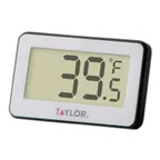 image of Taylor Precision 1443 Refrigerator/Freezer Thermometer, 0.8" LCD, -4°F‑140°F, Hang/Magnet, Battery