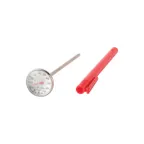image of Taylor Precision 3517 Pocket Thermometer – 1" Dial, 50°F‑550°F Range, 4‑1/2" Steel Stem, NSF Case