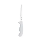 image of Taylor Precision 5248379 Fillet Knife – 11‑7/16”, 6” Blade, Steel, White Nylon Handle, NSF