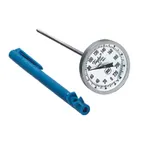image of Taylor Precision 5984J Pocket Thermometer - 0°-220°F, 1" Dial, 5-6" Steel Stem, NSF, Clip-On Case