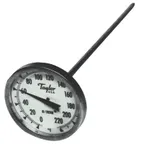 image of Taylor Precision 6215J Pocket Thermometer, Dial 2" Display, 0°‑220°F Range, 8" Stem, Stainless Steel