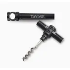 image of Taylor Precision W4030FS Pocket Corkscrew – Black Metal Handle, Twist‑Pull, 5‑Turn, Safety Case