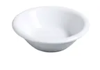 image of Yanco AC-11 - White Porcelain Fruit Bowl, 4" Dia, 5 oz, Dishwasher/Oven/Microwave Safe - Dozen