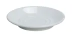 image of Yanco AC-2 - 5-5/8" Super White Porcelain Round Saucer, Dishwasher & Microwave Safe - Dozen