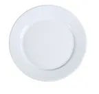 image of Yanco AC-25 14" White Porcelain Plate, Rolled Edge, Wide Rim, Dishwasher, Oven & Microwave Safe