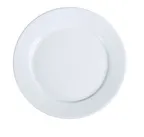 image of Yanco AC-28 20" White Porcelain Plate, Round, Rolled Edge, Wide Rim, Dishwasher Oven Microwave Safe