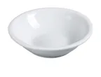 image of Yanco AC-32 - 4" White Porcelain Fruit Bowl, 3.5 oz, Round, Dishwasher & Microwave Safe - Dozen