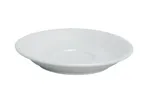 image of Yanco AC-36 - 4.5" White Porcelain Saucer, Rolled Edge, Dishwasher, Oven & Microwave Safe - Dozen