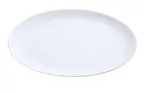 image of Yanco AC-8-CP Oval Porcelain Platter, 8" x 5-3/4", White, Rolled Edge Coupe Rim - Dozen