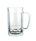 image of Yanco AM-715 Beer Mug, 15 oz, 3"W x 3 3/8"D x 5 3/4"H, Clear Glass Dishwasher-Safe - Dozen