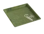 image of Yanco BA-112 - Bamboo Style Square Plate, 12" x 12", Dishwasher‑Safe Melamine, Dozen