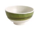 image of Yanco BA-404 Bamboo Style Rice Bowl, 10 oz 4-1/2" Dia x 2-1/2" H, Melamine, Dishwasher Safe - Dozen