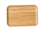image of Yanco BB-114 Rectangular Bamboo Serving Tray, Natural, 14" L x 10" W x 7/8" H