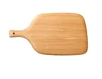 image of Yanco BB-315 Bamboo Rectangular Serving Board, 15" L x 8¼" W x 0¾" H, Wooden Material with Handle