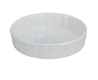 image of Yanco BK-605 Ramekin, 5" Round Porcelain Quiche Dish, 5.5 oz White, Oven & Microwave Safe - Dozen