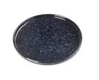 image of Yanco BL-207 - 7-1/2" Round Porcelain Plate, Blue Star, Rolled Edge - Dozen