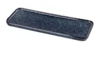 image of Yanco BL-513 Blue Star Rectangular Porcelain Plate, 13"-3/4 x 5" x 5/8", Rolled Edge - Dozen