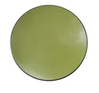 image of Yanco BM-109GR - Round Melamine Plate, 8.5" Diameter x 1" Depth, Gray & Birmingham Green, - Dozen