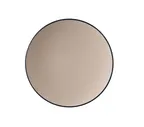 image of Yanco BM-110CL - 10.25" Dia x 1.25" H Round Melamine Plate, Clay/Black, Dishwasher‑Safe - Dozen