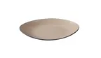 image of Yanco BM-209CL Deep Oval Plate, 9 5/8" W x 6" D x 1" H, Clay & Black Melamine - Dozen