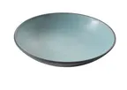 image of Yanco BM-307TL - 7" Soup Bowl, 12 oz, Gray/Teal Two‑Tone Melamine, 7" W x 1.5" D x 7" H - Dozen