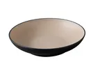 image of Yanco BM-309CL - 30 oz Salad Pasta Bowl, 9.5" Dia x 2.5" H, Clay/Black Melamine - Dozen
