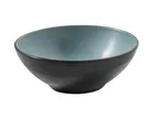 image of Yanco BM-405TL - 5.75" W x 5.75" H Melamine Soup & Cereal Bowl, 15 oz, Two‑Tone Gray/Teal - Dozen
