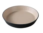 image of Yanco BM-508CL - Deep Dish Sauce Dish, 24 Oz (8.5" Dia x 1.75" H), Round Black Melamine - Dozen
