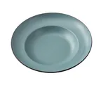 image of Yanco BM-810TL - 10-3/4" x 2-1/4" 12 oz Melamine Two‑Tone Birmingham Teal Bowl - Dozen