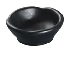 image of Yanco BP-0003 - Black Pearl Sauce Dish, 2.5 oz (¼ qt) 3‑3/4"×2‑1/4", Melamine, Mat Surface - Dozen