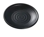 image of Yanco BP-1006 - Black Pearl 6" Round Melamine Plate with Matting Surface, 1 Dozen