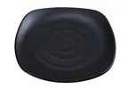 image of Yanco BP-1110 Square Asian Dinner Plate, 10" x 10", Black Pearl Melamine, Matting Surface - Dozen