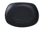 image of Yanco BP-1113 Black Pearl Square Plate, 13¼" x 13¼" Asian Style Melamine, Matting Surface - Dozen