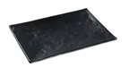 image of Yanco BP-2012 - Black Pearl Plate 12" x 8-1/4", Melamine Matting Surface, Asian Style, - Dozen