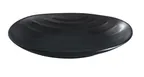 image of Yanco BP-2108 Black Pearl Oval Plate 8-1/2" L x 5" W Deep Asian Style Matte Melamine Black - Dozen