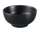 image of Yanco BP-3007 - Black 38 oz (1 qt) 7" diameter x 3-1/4" Melamine Bowl, Asian-Style Surface - Dozen