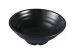 image of Yanco BP-3017 - Black Pearl 16 oz Asian Melamine Bowl 7" Dia x 2-3/4" H Matte - Dozen