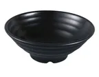 image of Yanco BP-3018 - 32 oz Black Pearl Melamine Bowl, 8"x3" Asian Style, Matte, 1 Qt - Dozen