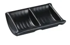 image of Yanco BP-4031 Black Pearl 2 oz (-1/4 qt) Sauce Dish Ramekin, 4-3/4"L x 3"W Melamine Matte - Dozen